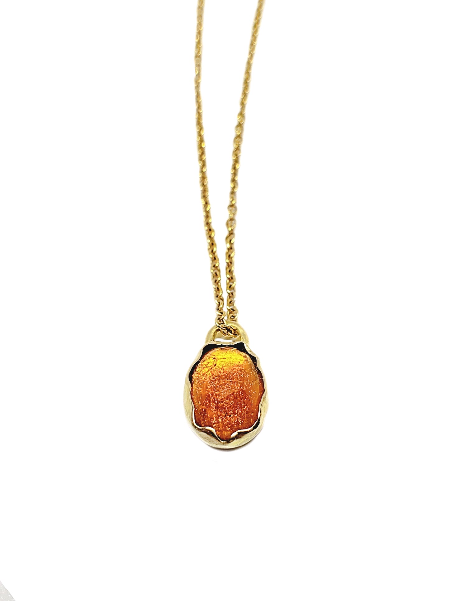 sunstone necklace | 18k Gold