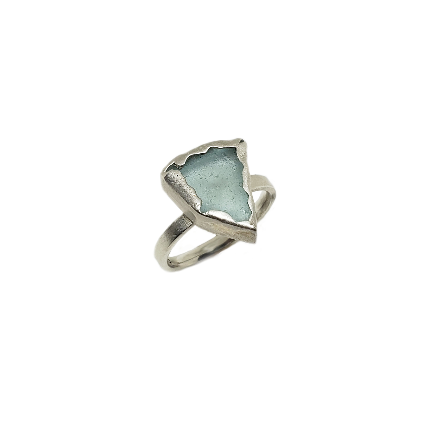seaglass ring | silver