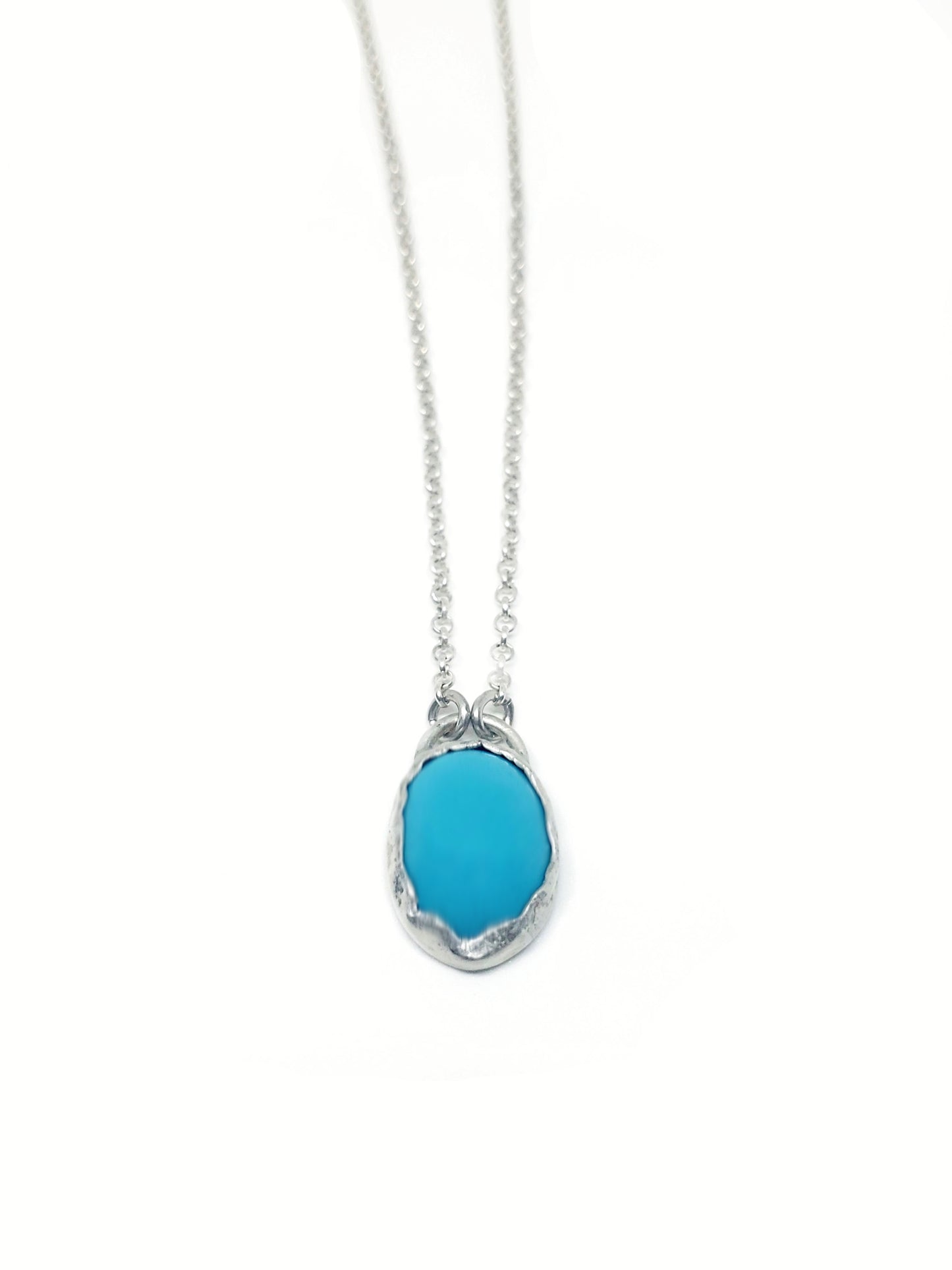 turquoise necklace | silver
