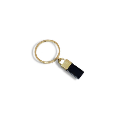 onyx capsule ring | 18k gold